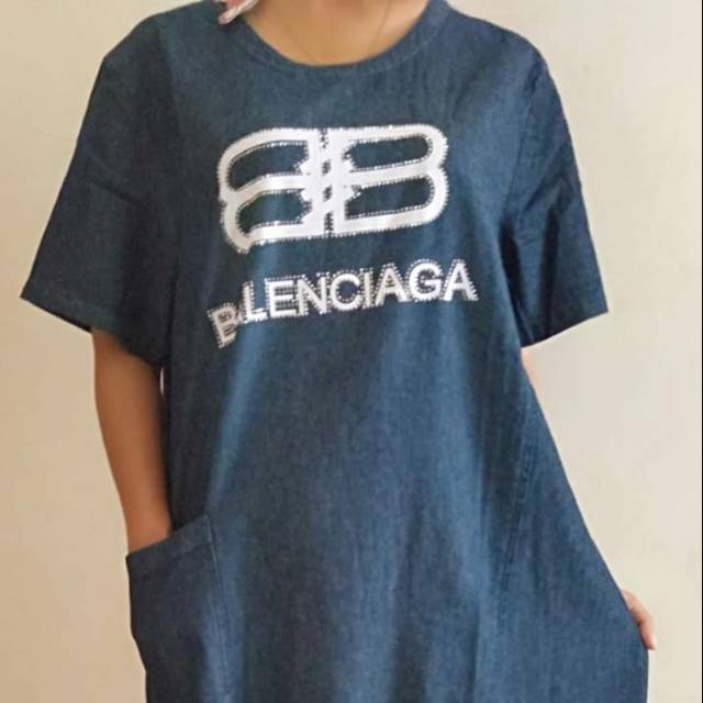 Dress denim balenciaga