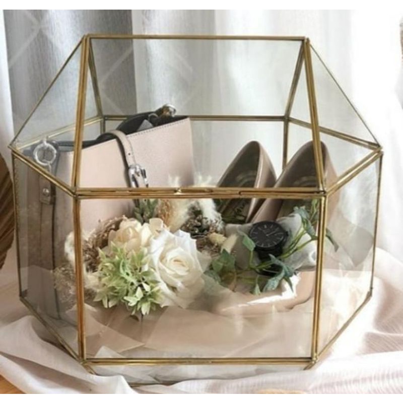 box Seserahan / hantaran pernikahan / box terarium / box kaca
