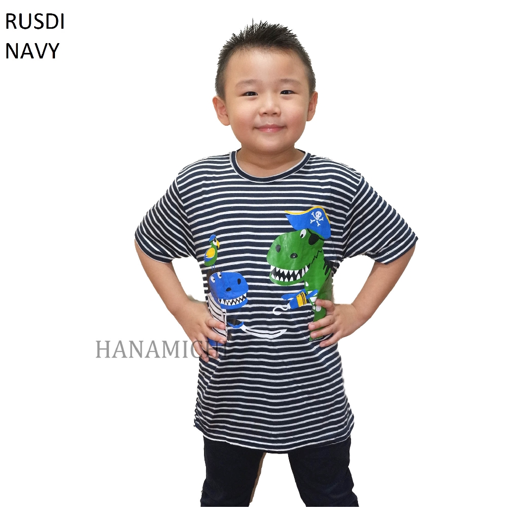 Hanamichi RUSDI Kaos Sablon Anak Lengan Pendek