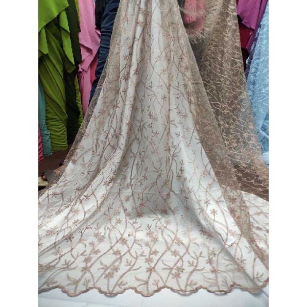 Jual Kain Tulle Mutiara Bnyak Tile Mutiara Harga Setengah Meter Shopee Indonesia