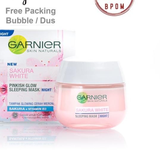 Garnier sakura white night cream krim malam pemutih 50ml