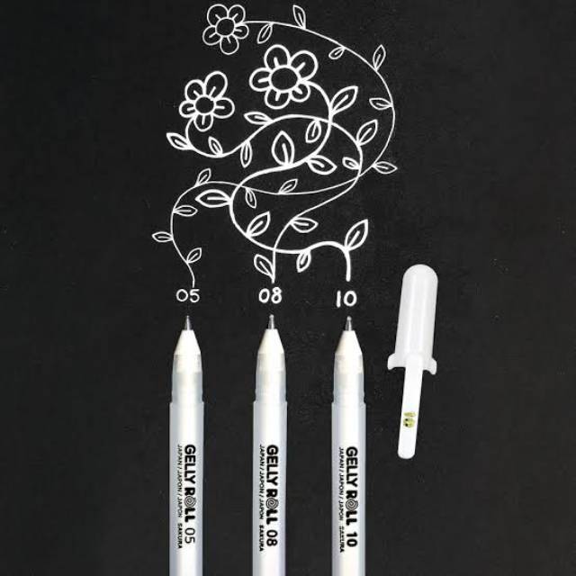 

SAKURA GELLY ROLL WHITE PULPEN PEN GEL PUTIH