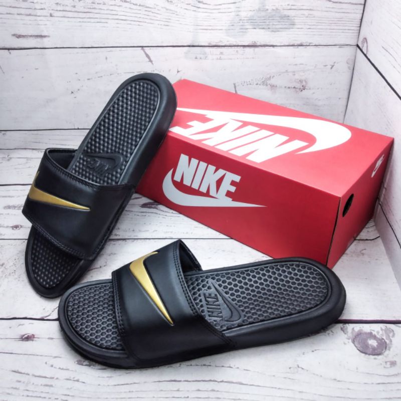 SENDAL SLOP NIKE BENASSI PRIA /WANITA NIKE  BENASSI SWOOSHI.#FREE BOX+KAPERBACK#