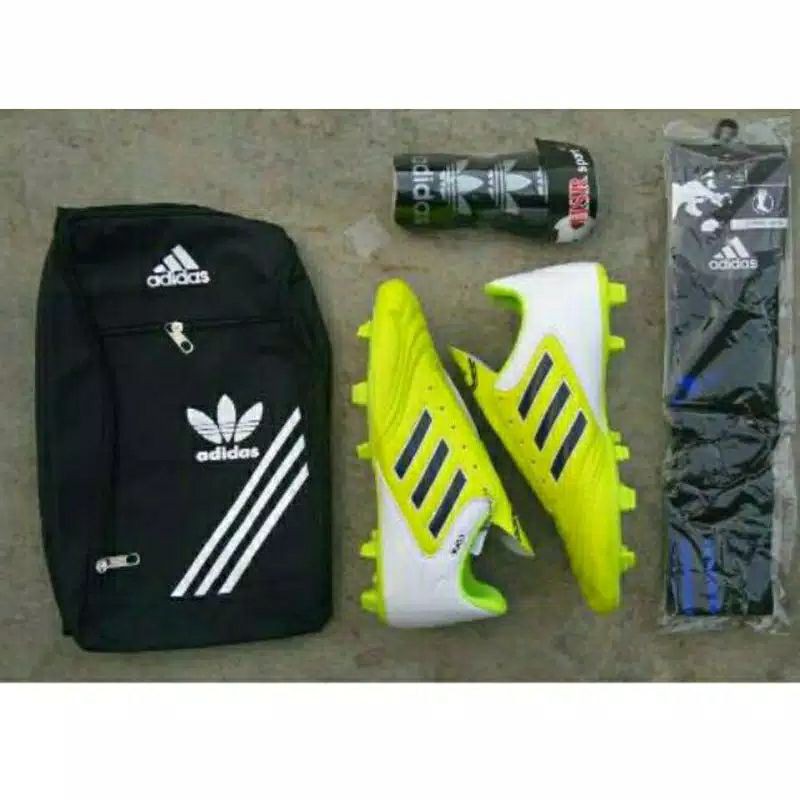 Bisa bayar di tempat cod ( PAKET KOMPLIT  ) SEPATU BOLA  nike cr7 booth superfly-komplit ijo copa
