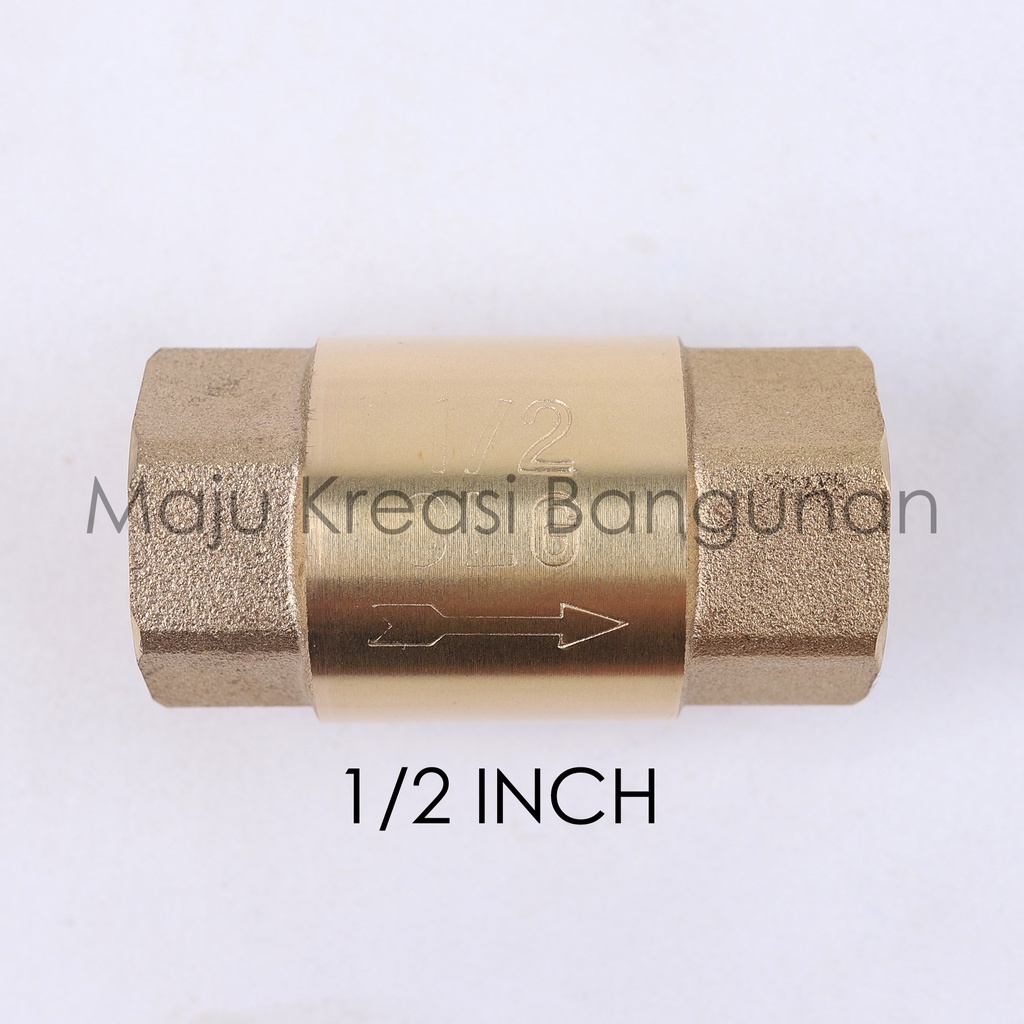 Tusen Klep Soligen 1/2 Inch Kuningan Tosen Tossen 1/2&quot; Inci In Foot Klep Valve Brass Otomatis Pompa Air