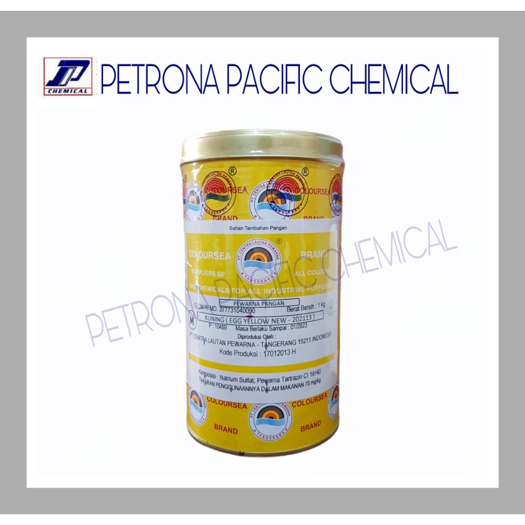 Pewarna Makanan Bubuk Egg Yellow New (KUNING ) 202113 Merek COLOURSEA