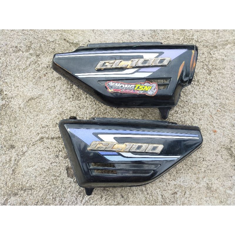 kempolan, tutup aki, bok aki gl 100 ori copotan motor