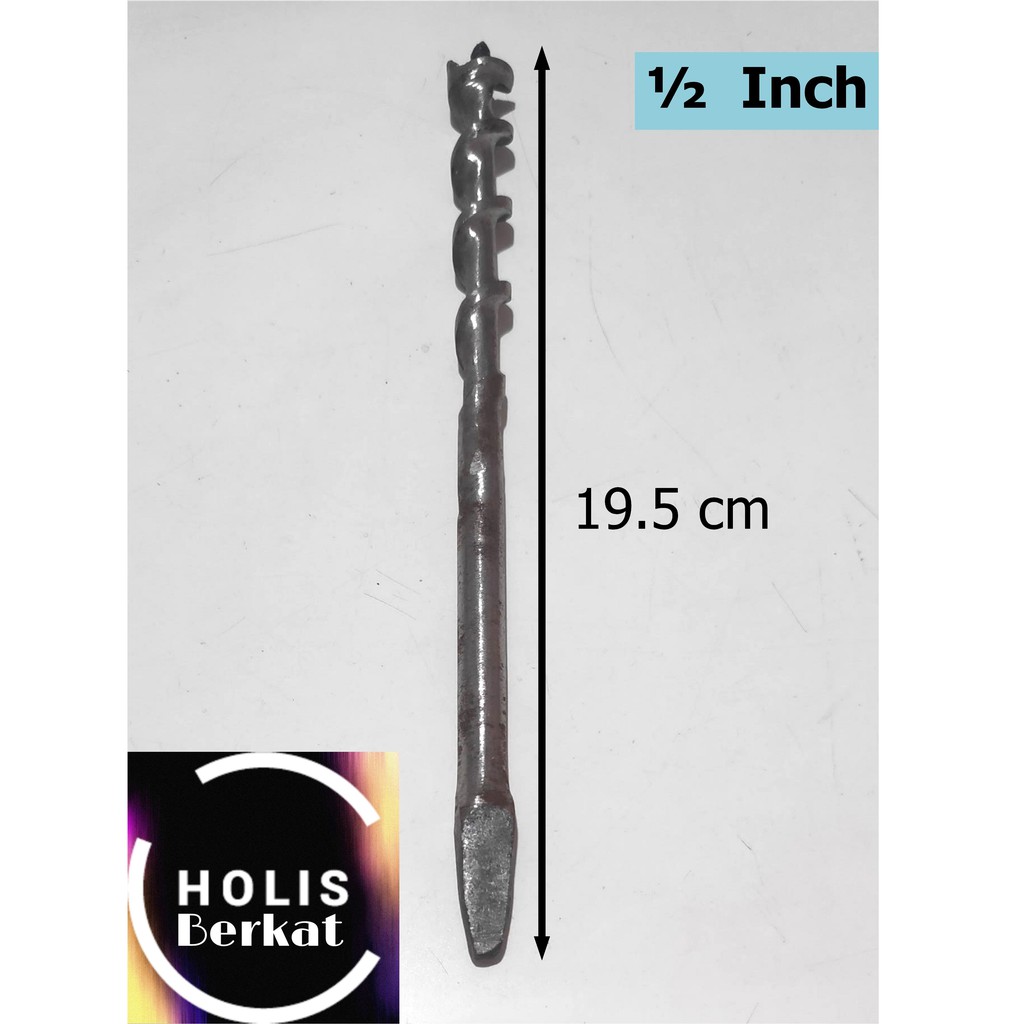 Mata Bor Kayu Pendek 1/2 Inch