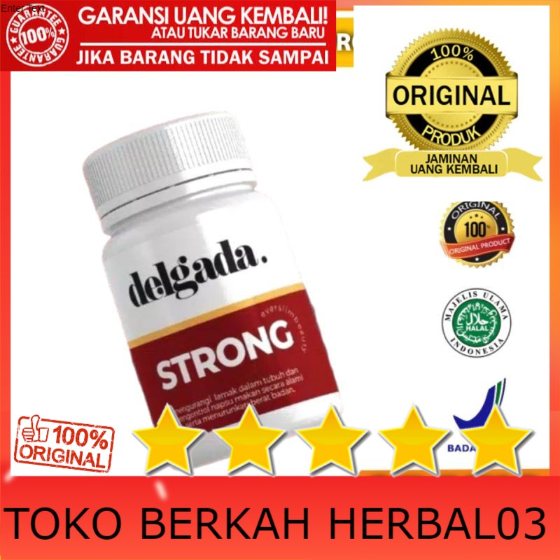 100% ASLI DELGADA STRONG OBAT DIET ALAMI PELANGSING BADAN TERBAIK
