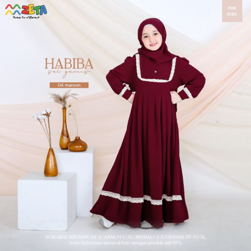 GAMIS ANAK EXCLUSIVE ZETA OUTFIT - HABIBAH SERIES