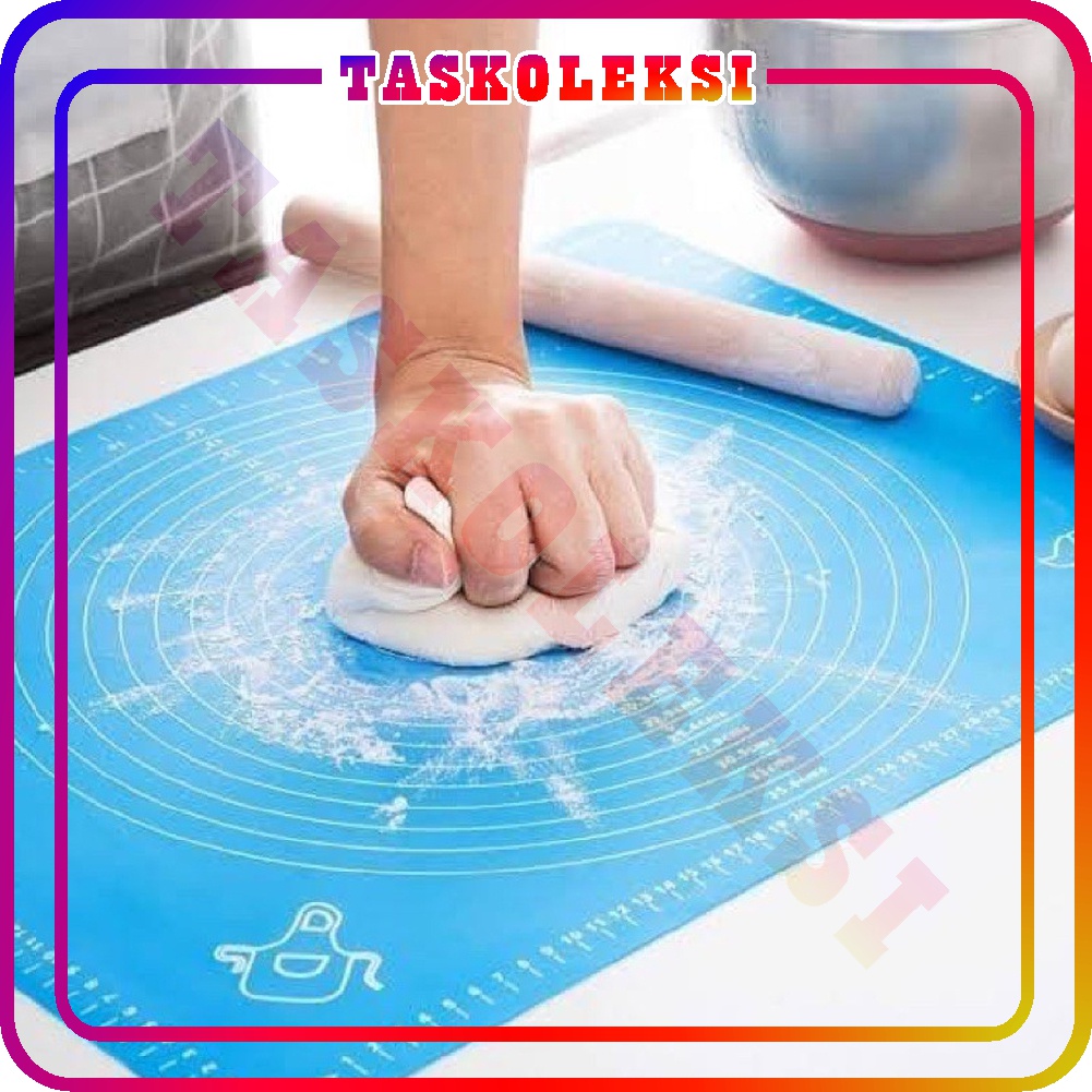 ☛TK☚ Alas Adonan Kue Silicone Baking Pastry Silikon Mat Anti Lengket Besar Kecil Bagus Premium R756