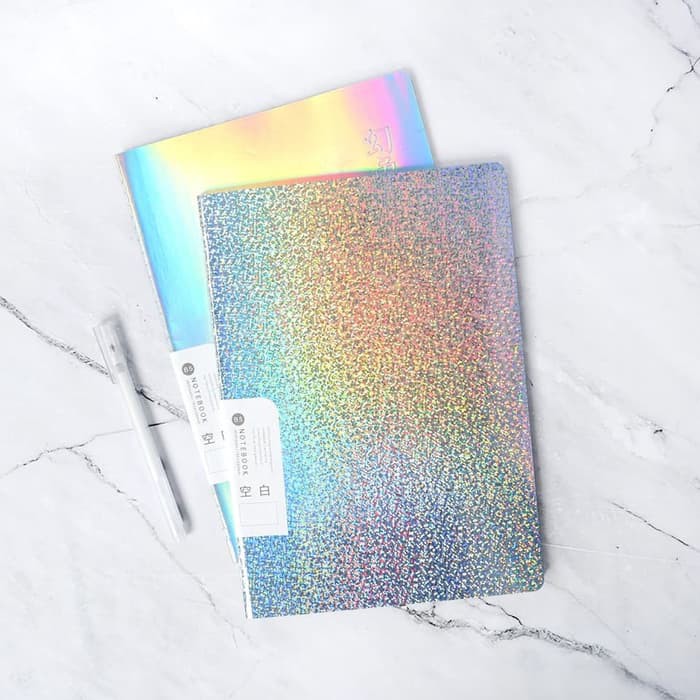 

Floating Dream Holographic Plain Notebook B5 / Buku Tulis B5 / Buku B5