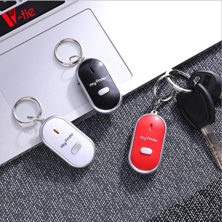 Gantungan Kunci Siul Anti Hilang Lupa Kunci Motor Mobil Rumah Key Finder Whistle Keychain Senter LED