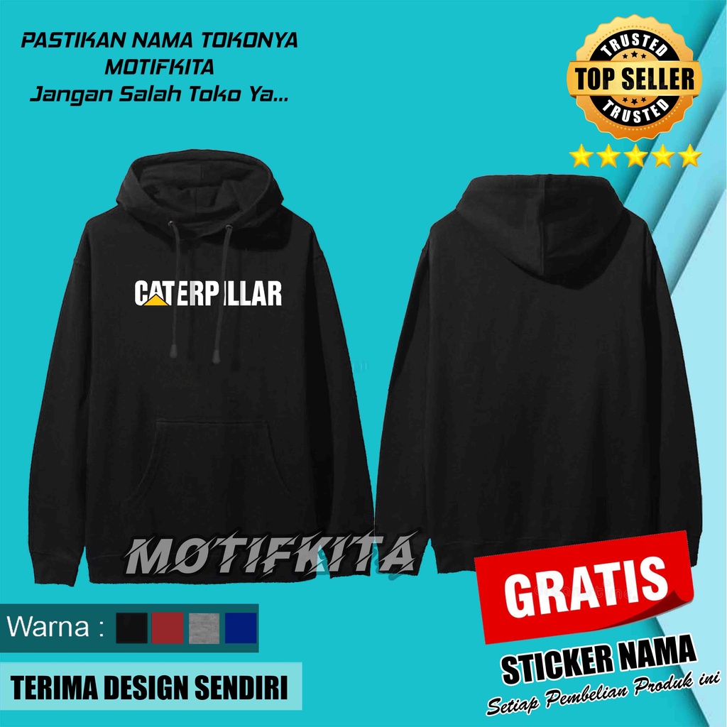 BERKUALITAS Jaket CATERPILLAR CATERPILAR Sweater Hoodie  keren Pria    Motifkita 06