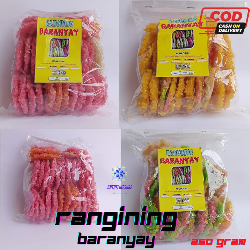 

Rangining Baranyay 250 gram / Rangining tepung beras