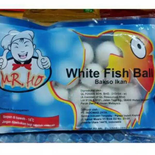 

Mr ho white fish ball baso ikan 200gr