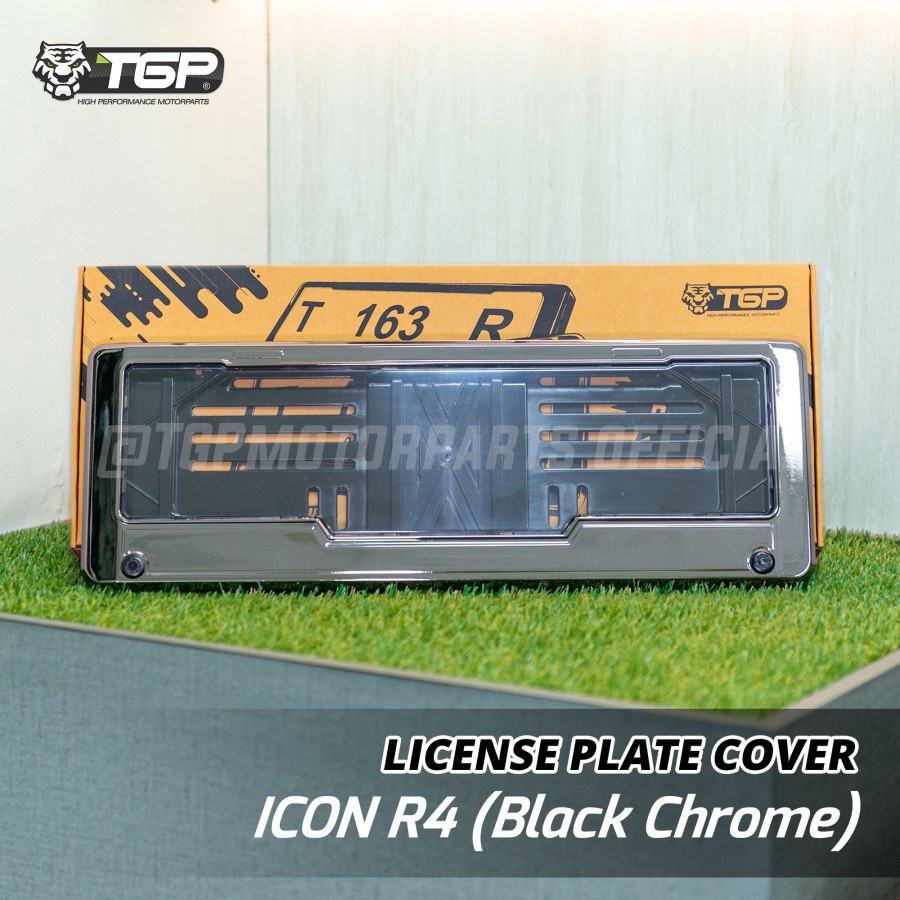 DUDUKAN PLAT NOMOR MOBIL ICON CHROME AKSESORIS VARIASI TOYOTA