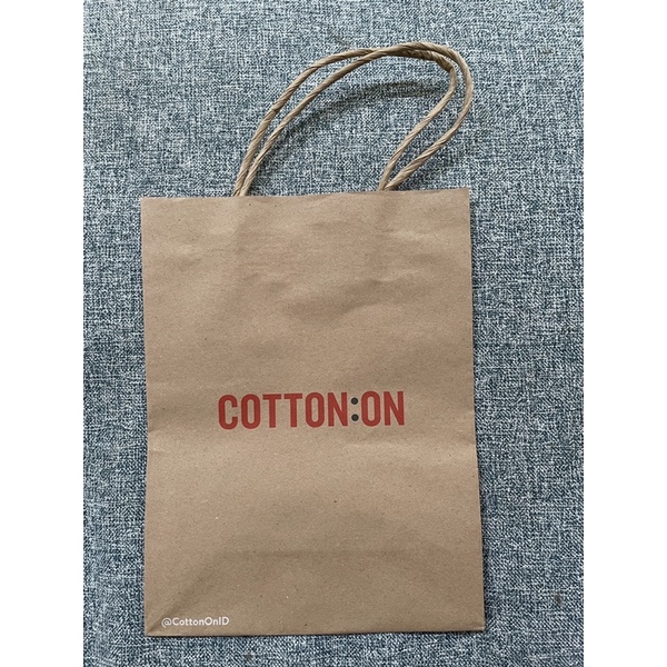 

PAPER BAG COTTON ON