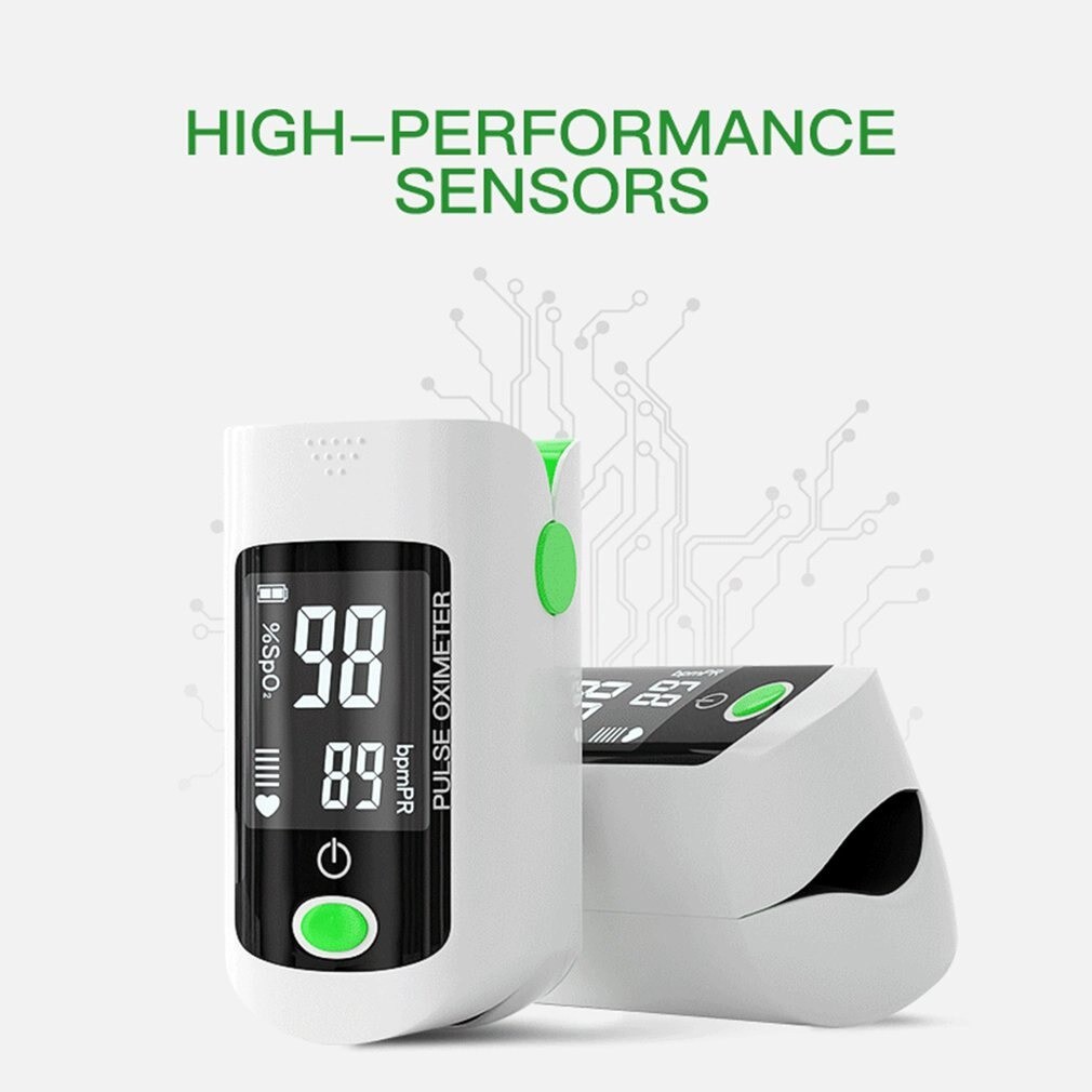 Fingertip Pulse Oximeter Alat Pengukur Detak Jantung Kadar Oksigen ACEHE Black