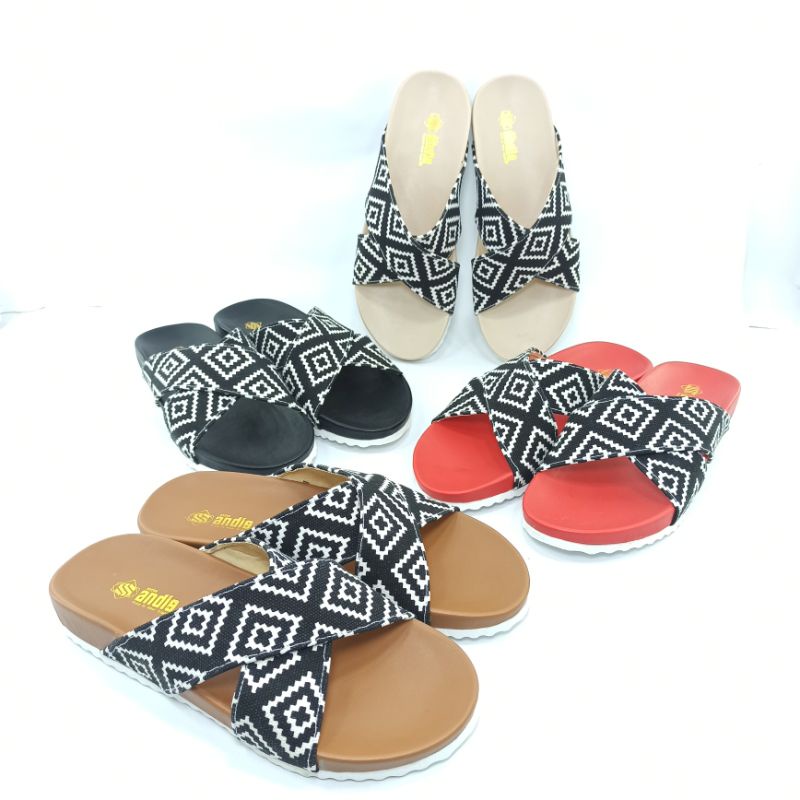 Sandal Birken Wanita Sendal Selop Santai Andis AF08