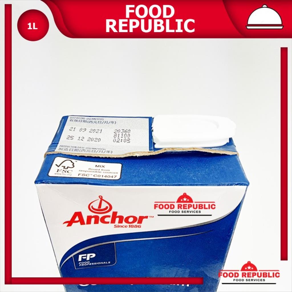 ANCHOR COOKING CREAM 1 LTR - CULINARY CREAM HALAL KUALITAS PREMIUM