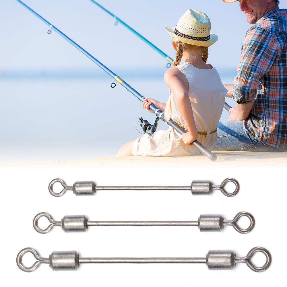 Top Mancing Rolling Swivel Konektor Kepala Ganda Stainless Steel High Quality Bearing Barrel