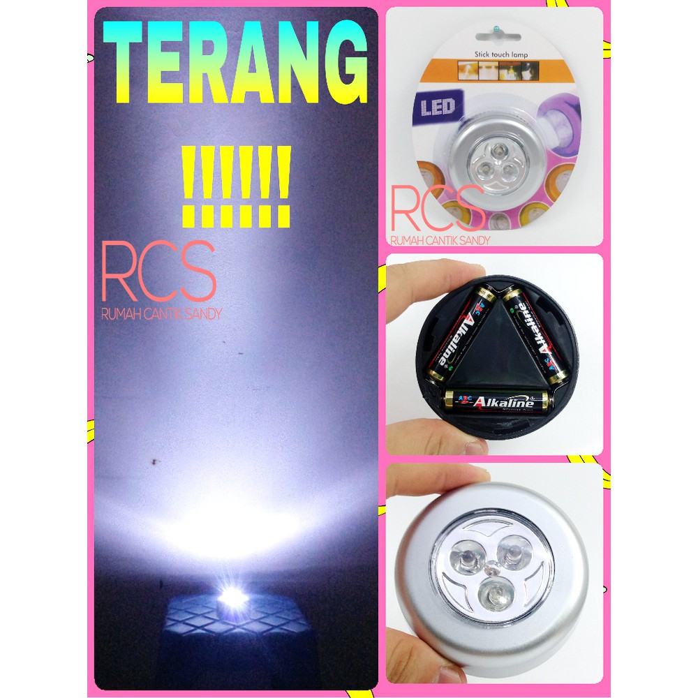 LAMPU TEMPEL LED ~ LAMPU EMERGENCY / DARURAT ~ BISA TEMPEL DIMANA SAJA