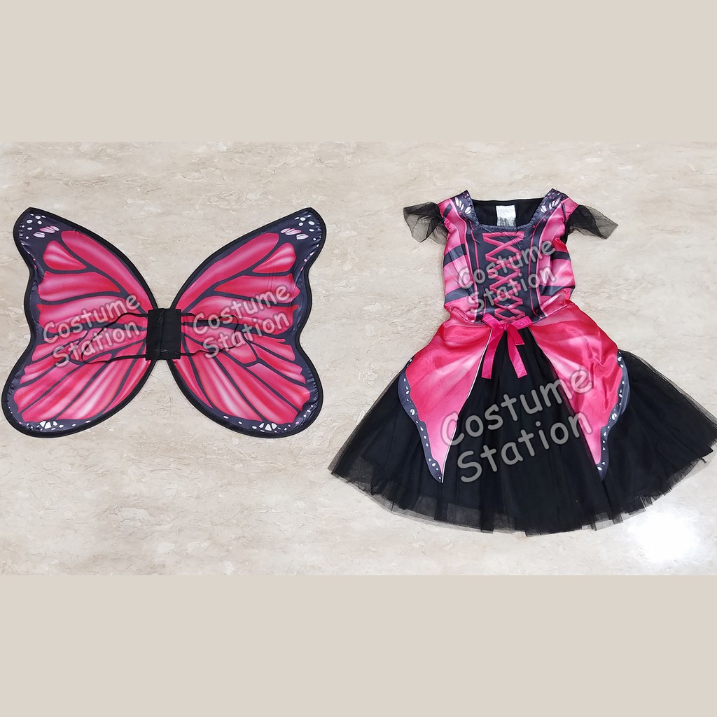 Kostum Kupu Kupu Pink / Costume Pink Butterfly Fairy anak perempuan