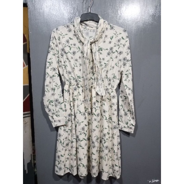 preloved dress korean style dress bunga blouse batik murah tunik bunga