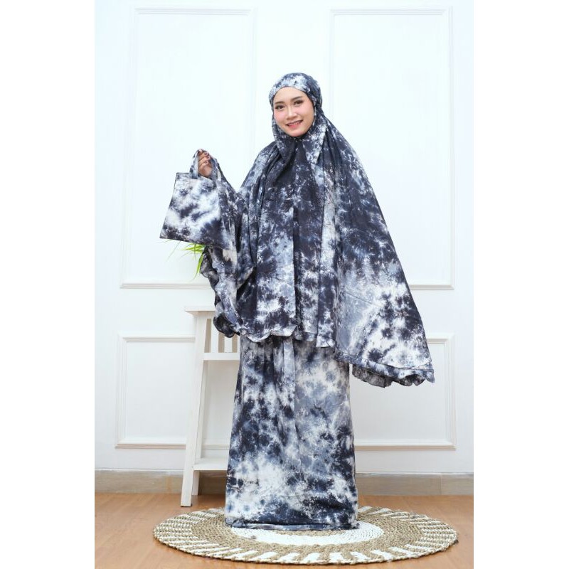 MUKENA BALI  TIE DYE JUMBO RAMPEL DEWASA