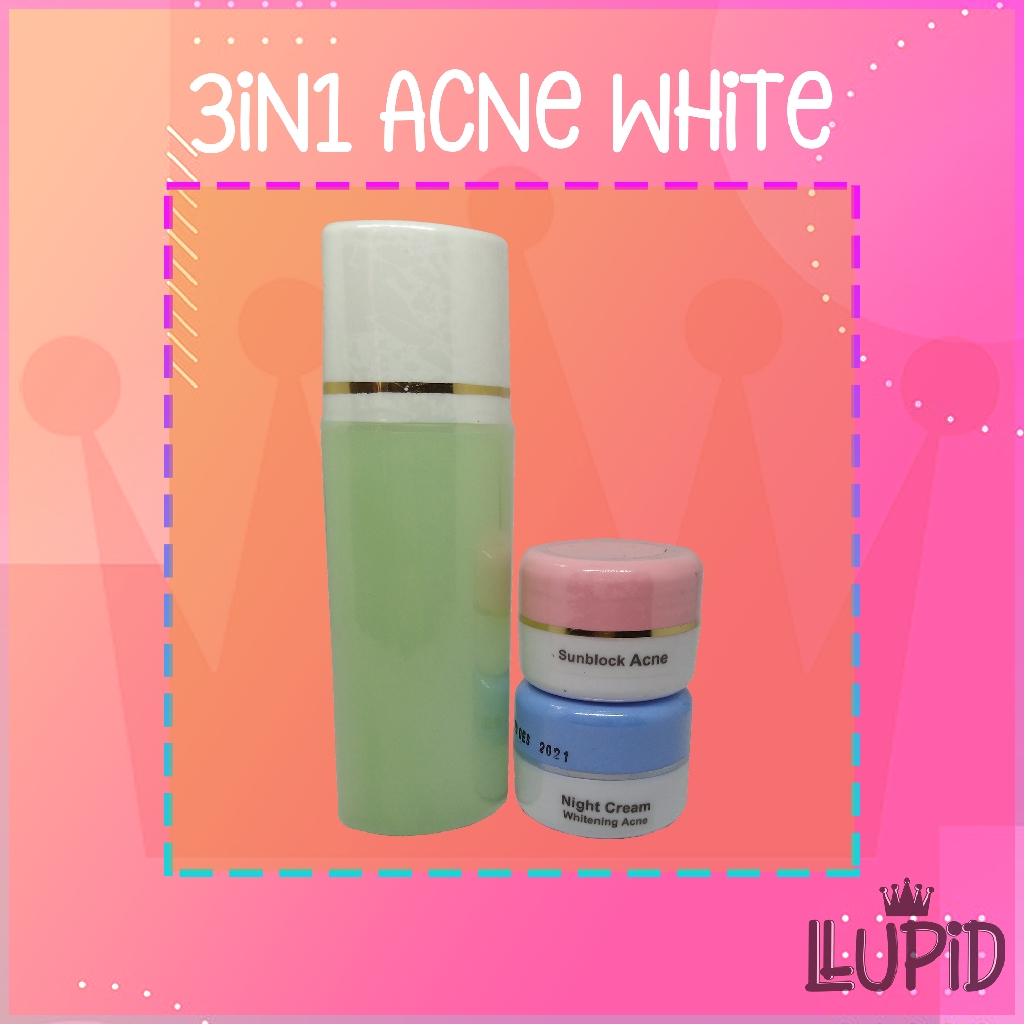 PAKET ACNE 3IN1 ORIGINAL / CREAM WAJAH / CREAM JERAWAT