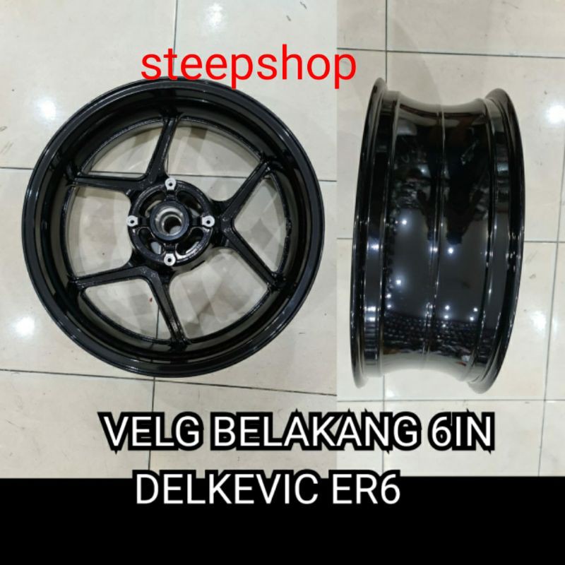 velg delkevic Er6 lebar 6 inch belakang only