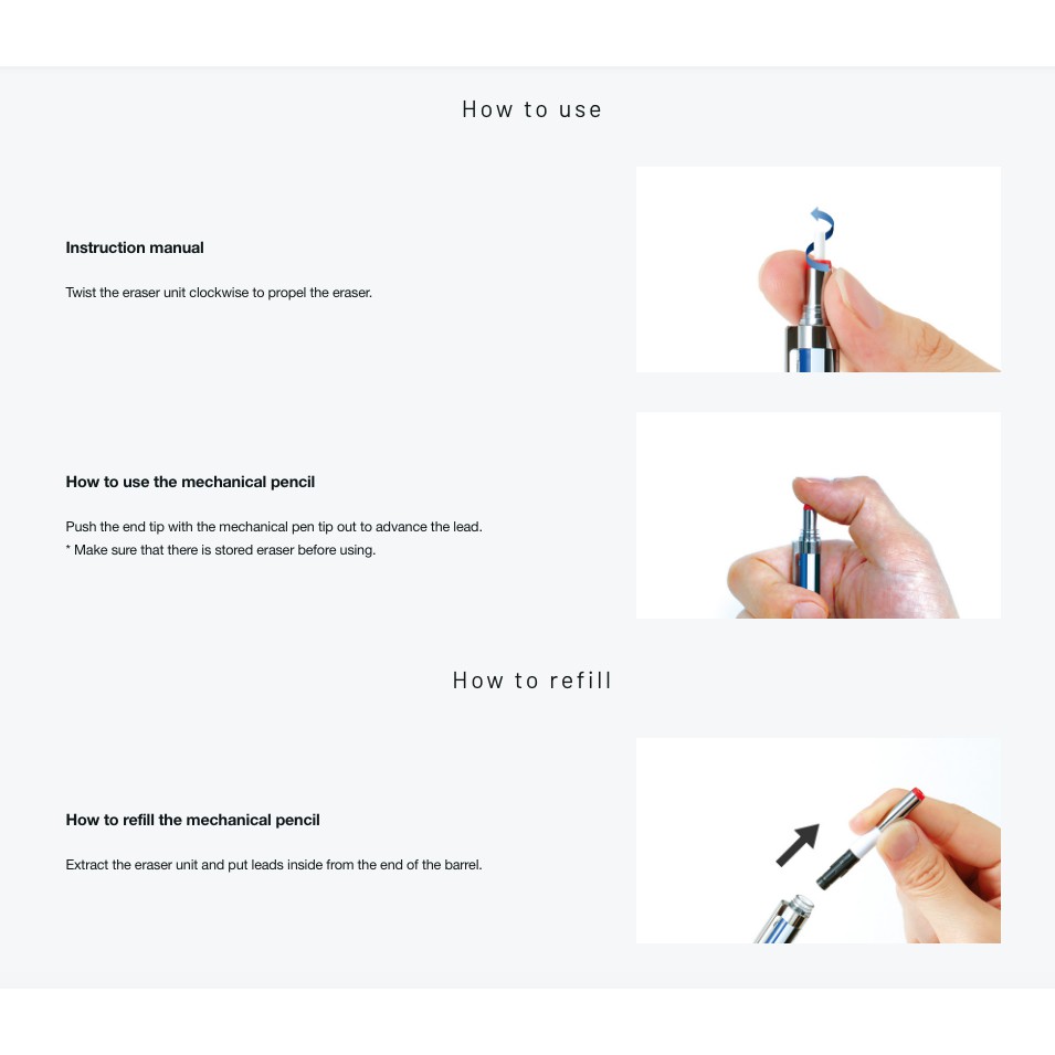 Tombow MONO Graph Zero 0.5mm Mechanical Pencil