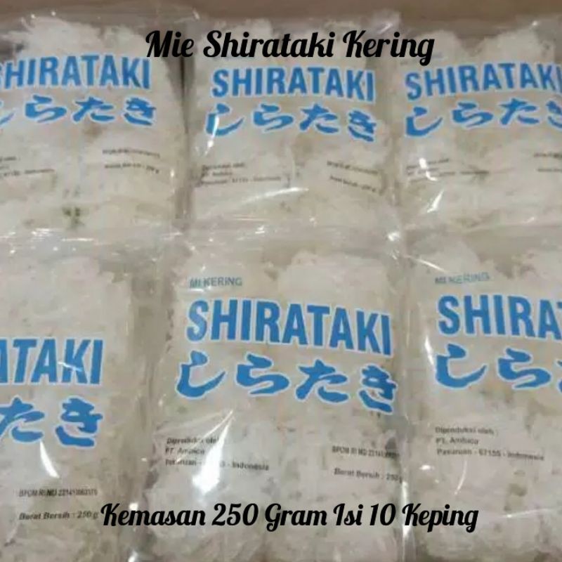 

MIE SHIRATAKI KERING 250GRAM ISI 10 KEPING/SHIRATAKI NOODLES DRY 250GR BONUS CHIA SEED 50GR PER 2BKS