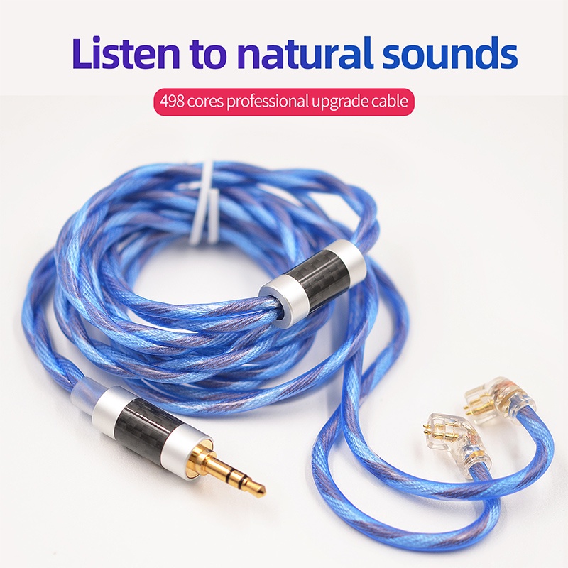 KZ OCC SPC 6N Very High Purity Copper Upgrade Blue Cable Earphone