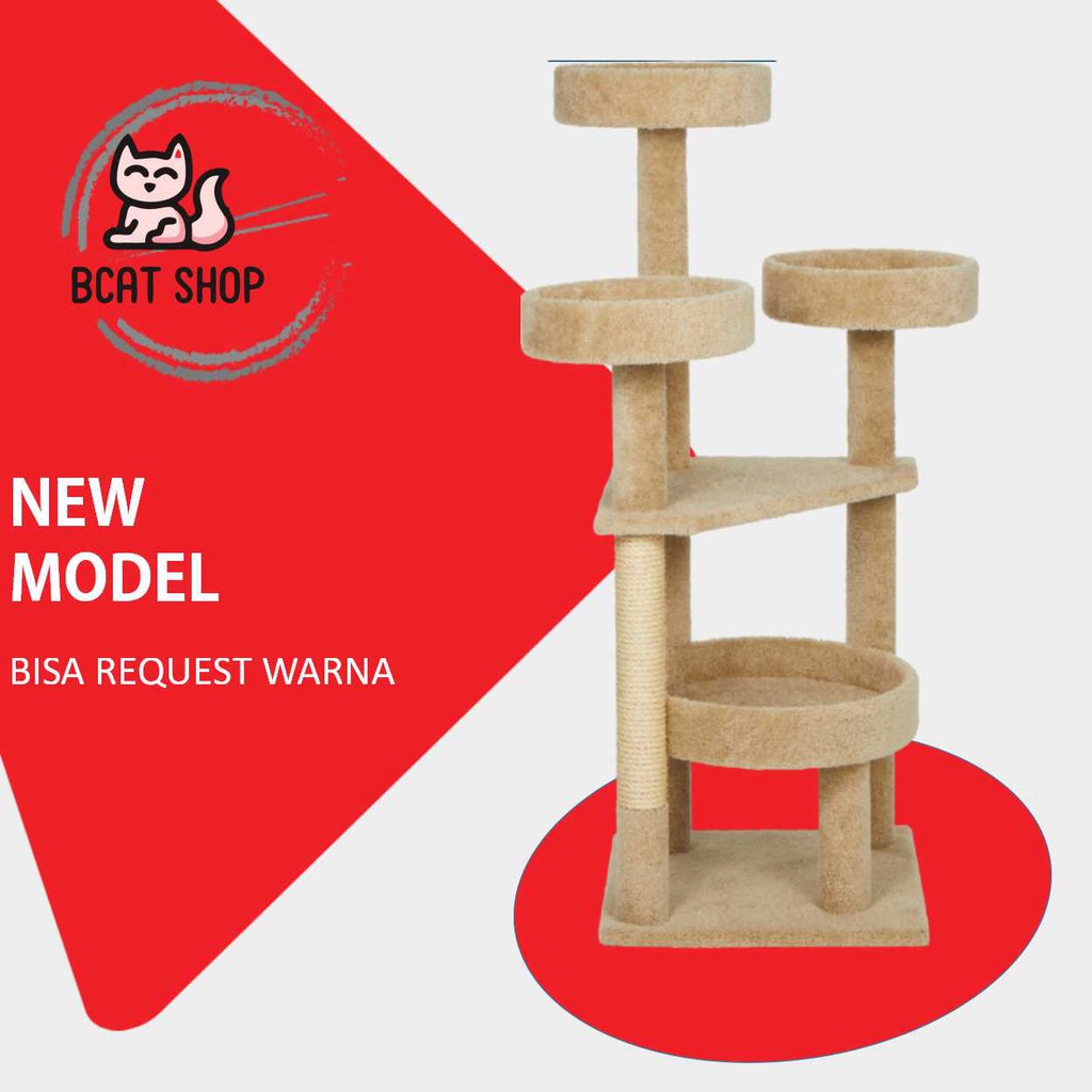 Jual Bcat Kandang Kucing / Rumah Kucing / Cat Tree / Cat Condo / Mainan