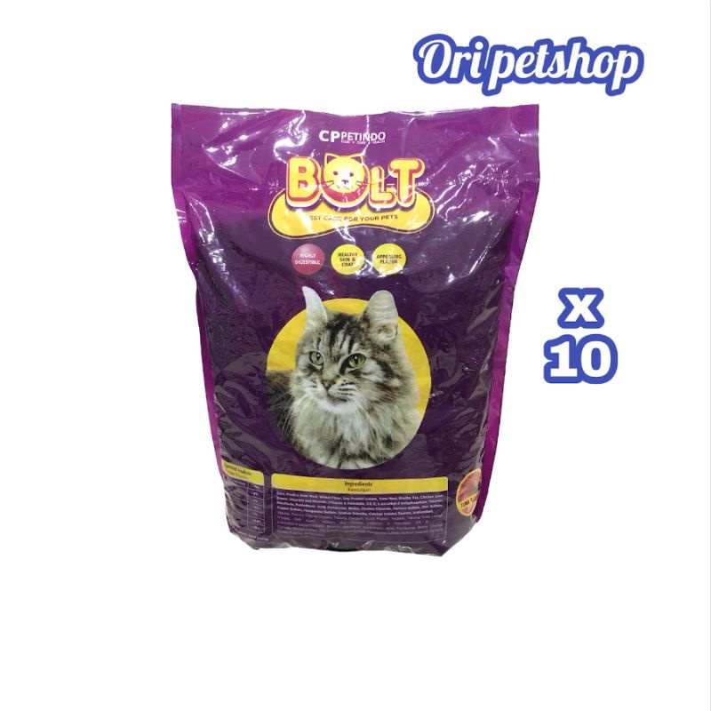 (10x) Bolt Ikan Cat Food 800g Makanan Kucing Dewasa  - Grab/gosend