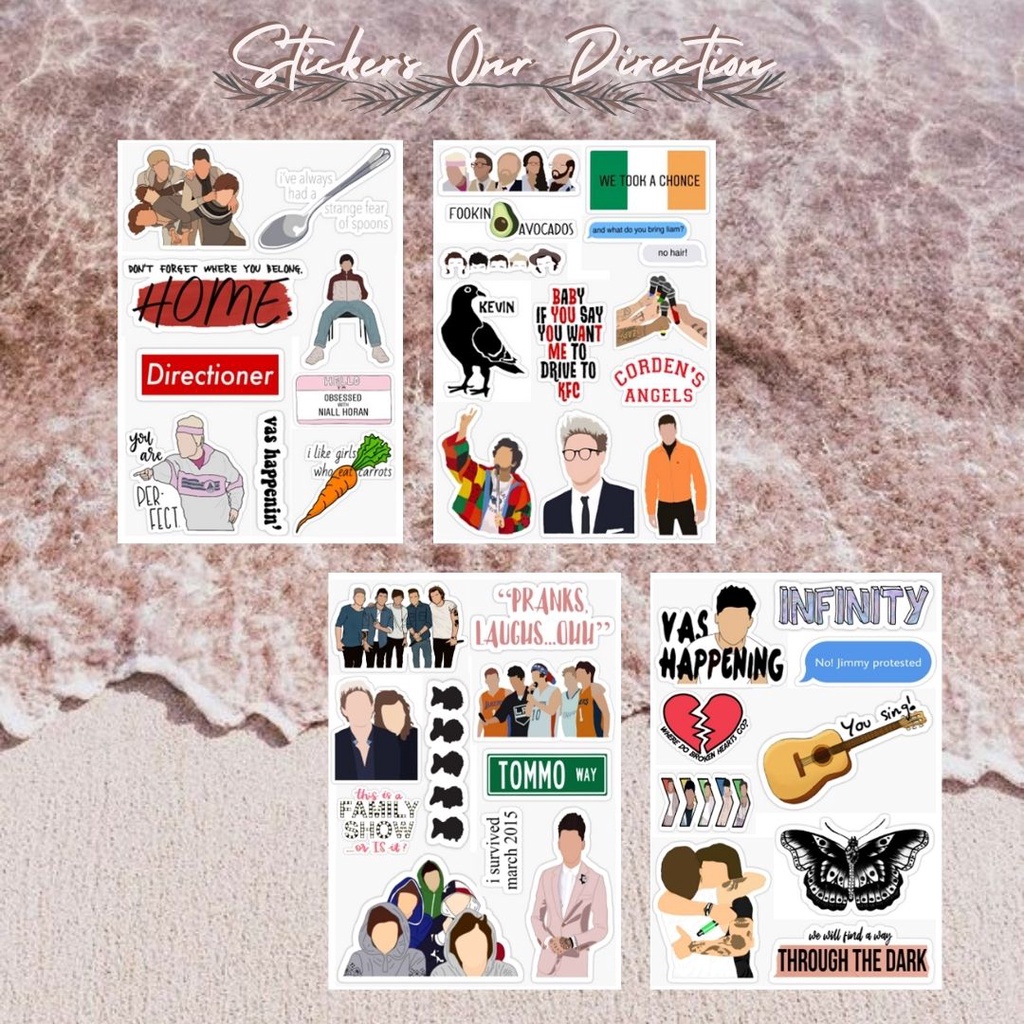 

Sticker One Direction / Sticker Tumblr / For Case / Sticker Journaling / Sticker Vsco