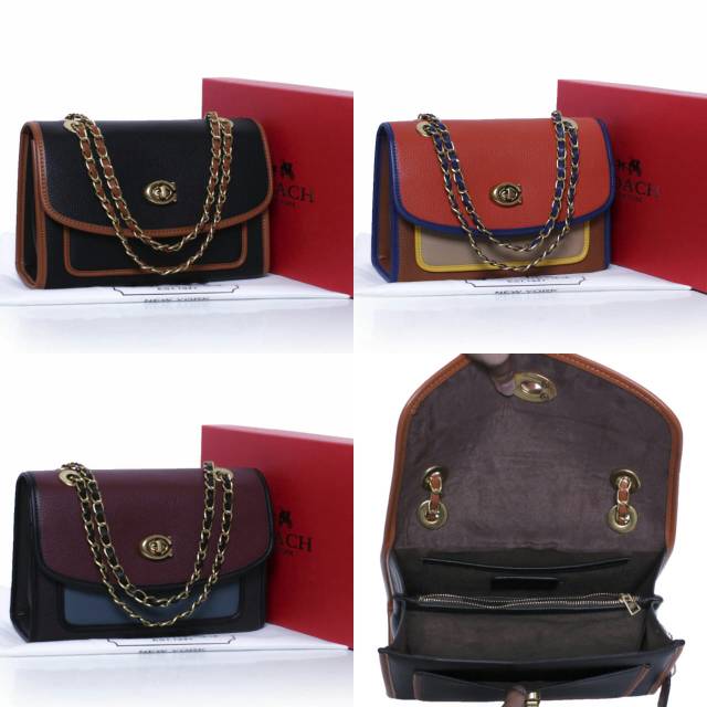 Harga : 340.000  COACH Parker In Colorblock with Box 27192