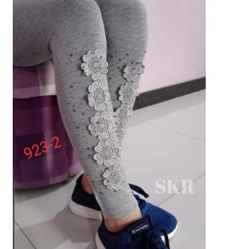 Legging Brukat Import Mote