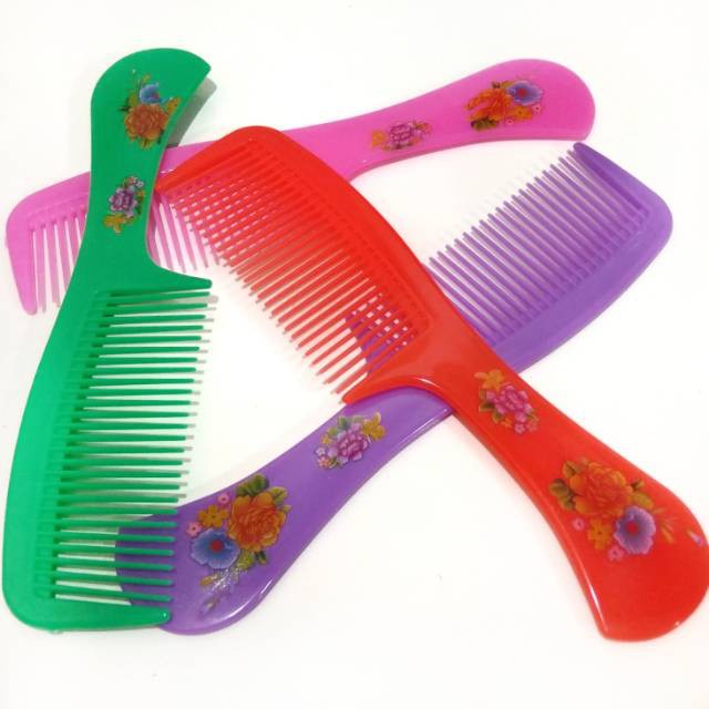 Vinzstore-Sisir Rambut / Sisir Keramas Sisir Souvenir Sisir Motif Sisir Salon Sisir Anti Kusut Murah
