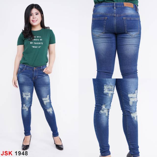 Celana jeans ripped wanita softjeans JSK jeans