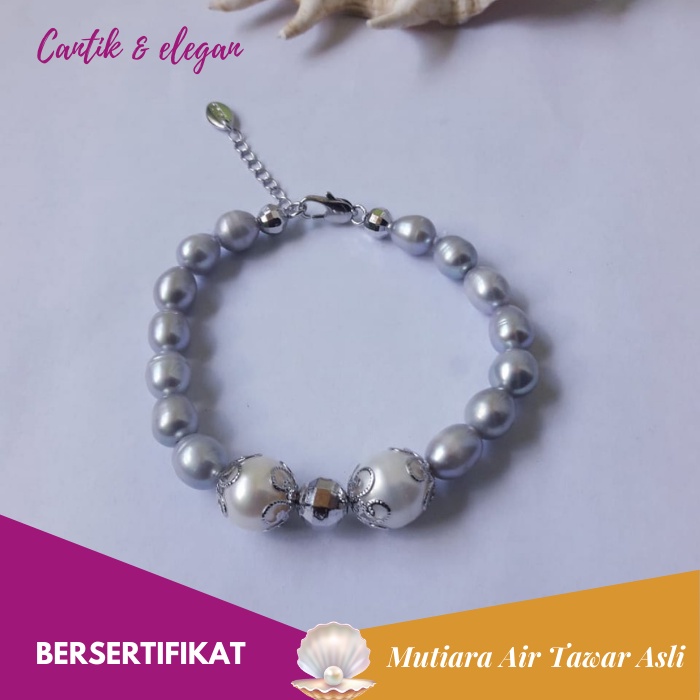 Gelang Mutiara Air Tawar / Gelang Mutiara Lombok / Gelang Mutiara Lombok Murah