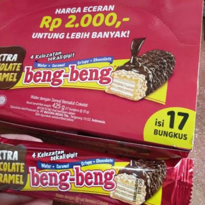 

TERLARIS BRANDS FESTIVAL PROMO !! DISKON 10% BENG - BENG COKLAT VIRAL 17x 25 gr ( @RP 2000 ) 