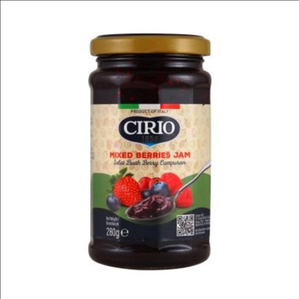 

Cirio Mixed Berries Jam / Selai Buah 280gr