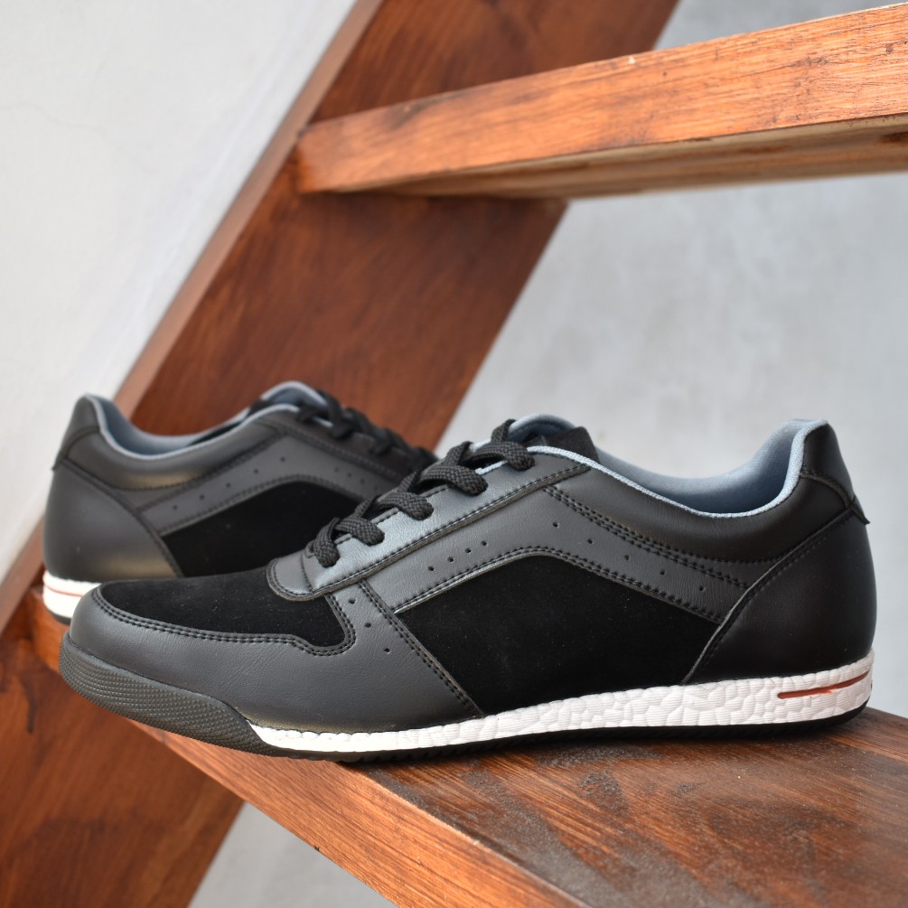 HAZE BLACK |FORIND x Volve| Sepatu Casual Sneakers Running Boost Ori Pria Cowok Lokal Footwear Lari