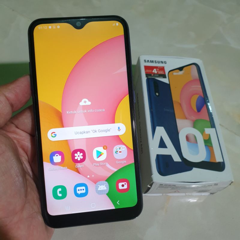 Samsung A01 2/16 Ram 2gb Rom 16gb second berkualitas