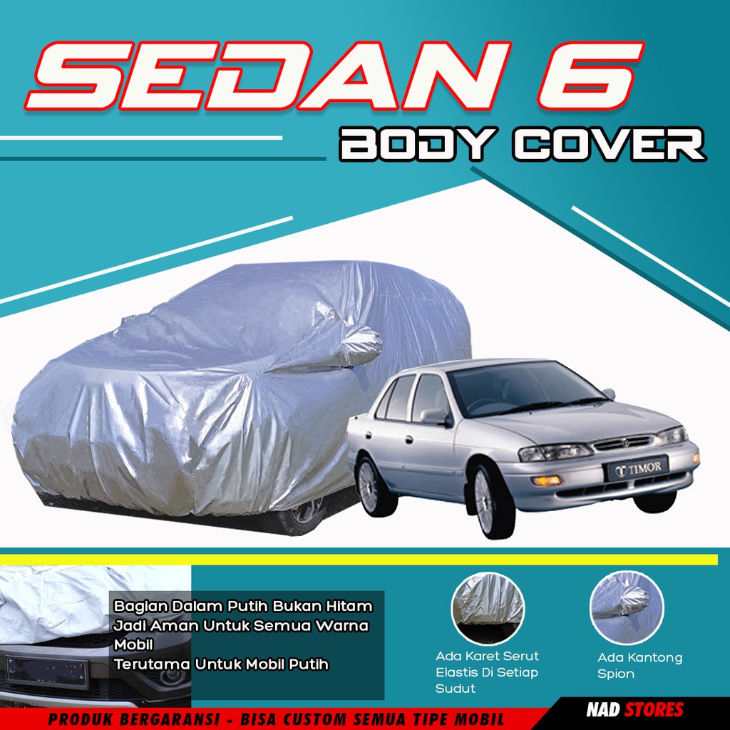 RC10A Sarung Mobil Body Cover mantel Sedan Timor Lancer evo Soluna Starlet suzuki Baleno esteem acce