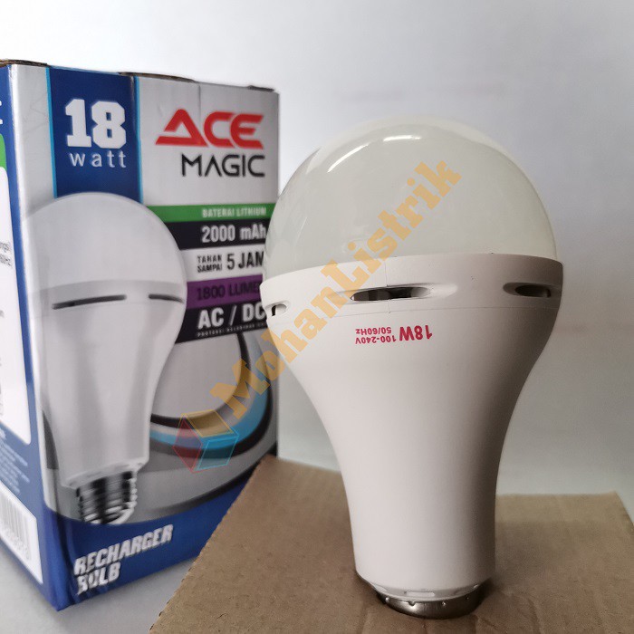 Lampu Bohlam LED Magic AC/DC Emergency ACE 18 Watt 23 Watt - Putih