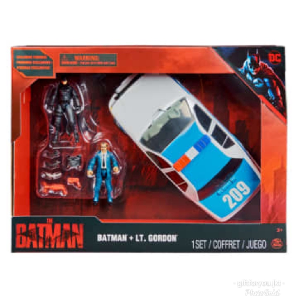 DC Batman LT Gordon Action Figure Police Car Playset Mainan Anak Toy Kid Super Hero Movie Film Colle